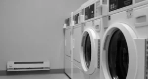Dryer in laundry room